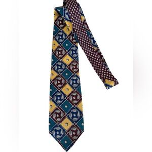 Vintage John Weitz golf tie silk